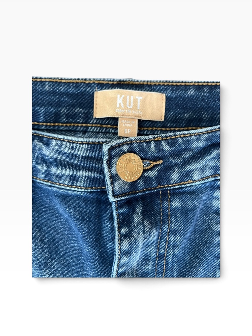 Kut from the Kloth Women’s Barrel Leg Carpenter Jeans in Dark Blue Denim - Picture 3 of 7